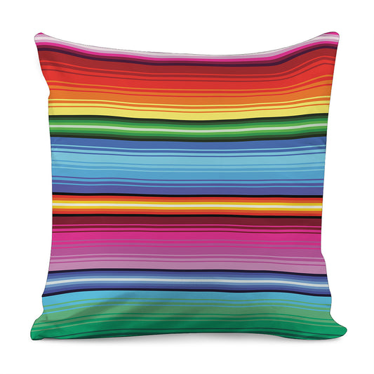 Cinco De Mayo Mexican Stripe Print Pillow Cover