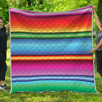 Cinco De Mayo Mexican Stripe Print Quilt