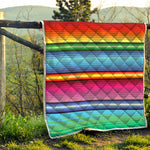 Cinco De Mayo Mexican Stripe Print Quilt