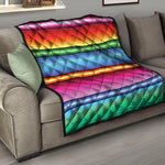 Cinco De Mayo Mexican Stripe Print Quilt