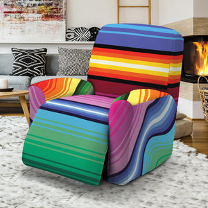 Cinco De Mayo Mexican Stripe Print Recliner Slipcover