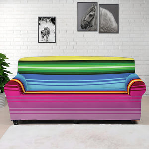 Cinco De Mayo Mexican Stripe Print Sofa Cover