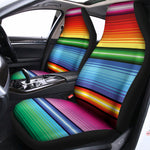 Cinco De Mayo Mexican Stripe Print Universal Fit Car Seat Covers