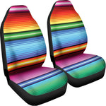 Cinco De Mayo Mexican Stripe Print Universal Fit Car Seat Covers