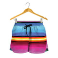 Cinco De Mayo Mexican Stripe Print Women's Shorts