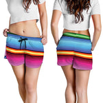 Cinco De Mayo Mexican Stripe Print Women's Shorts