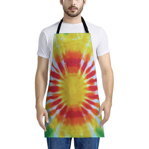 Circle Tie Dye Print Apron