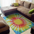Circle Tie Dye Print Floor Mat