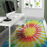 Circle Tie Dye Print Area Rug