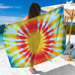 Circle Tie Dye Print Beach Sarong Wrap