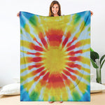 Circle Tie Dye Print Blanket