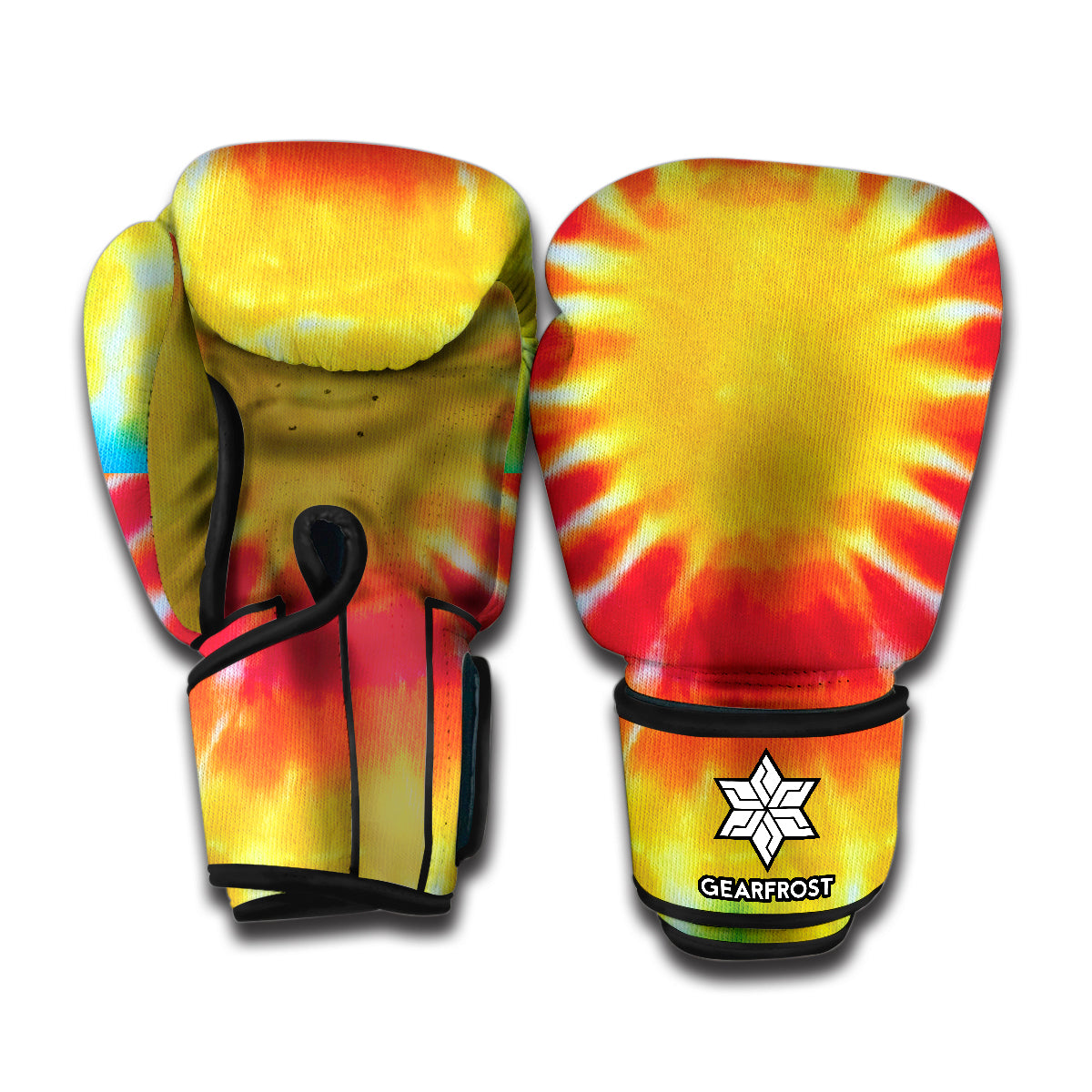 Circle Tie Dye Print Boxing Gloves