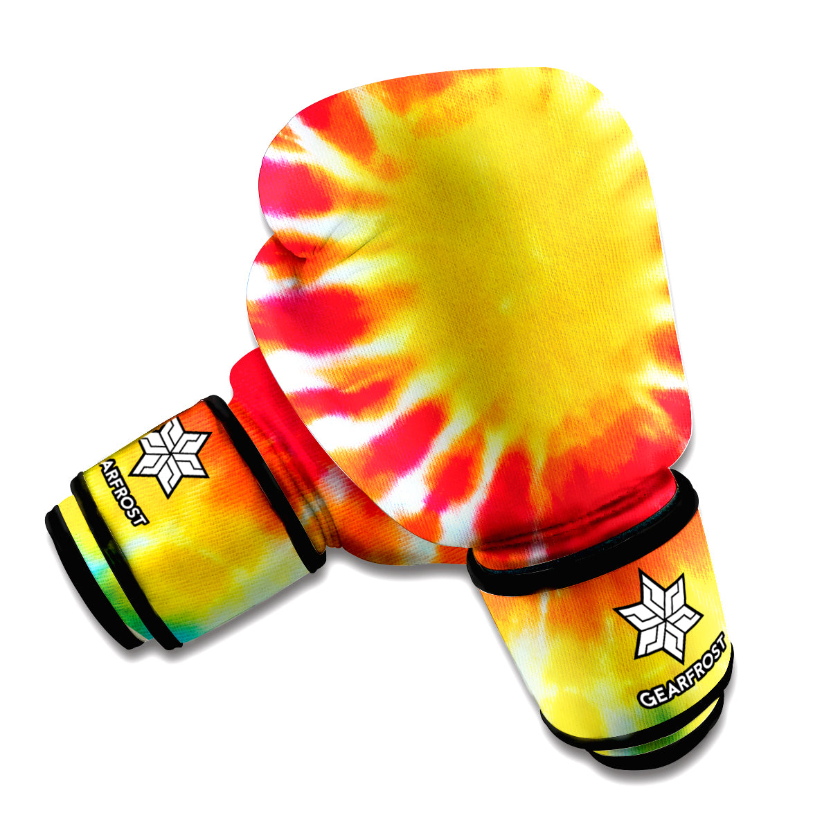 Circle Tie Dye Print Boxing Gloves