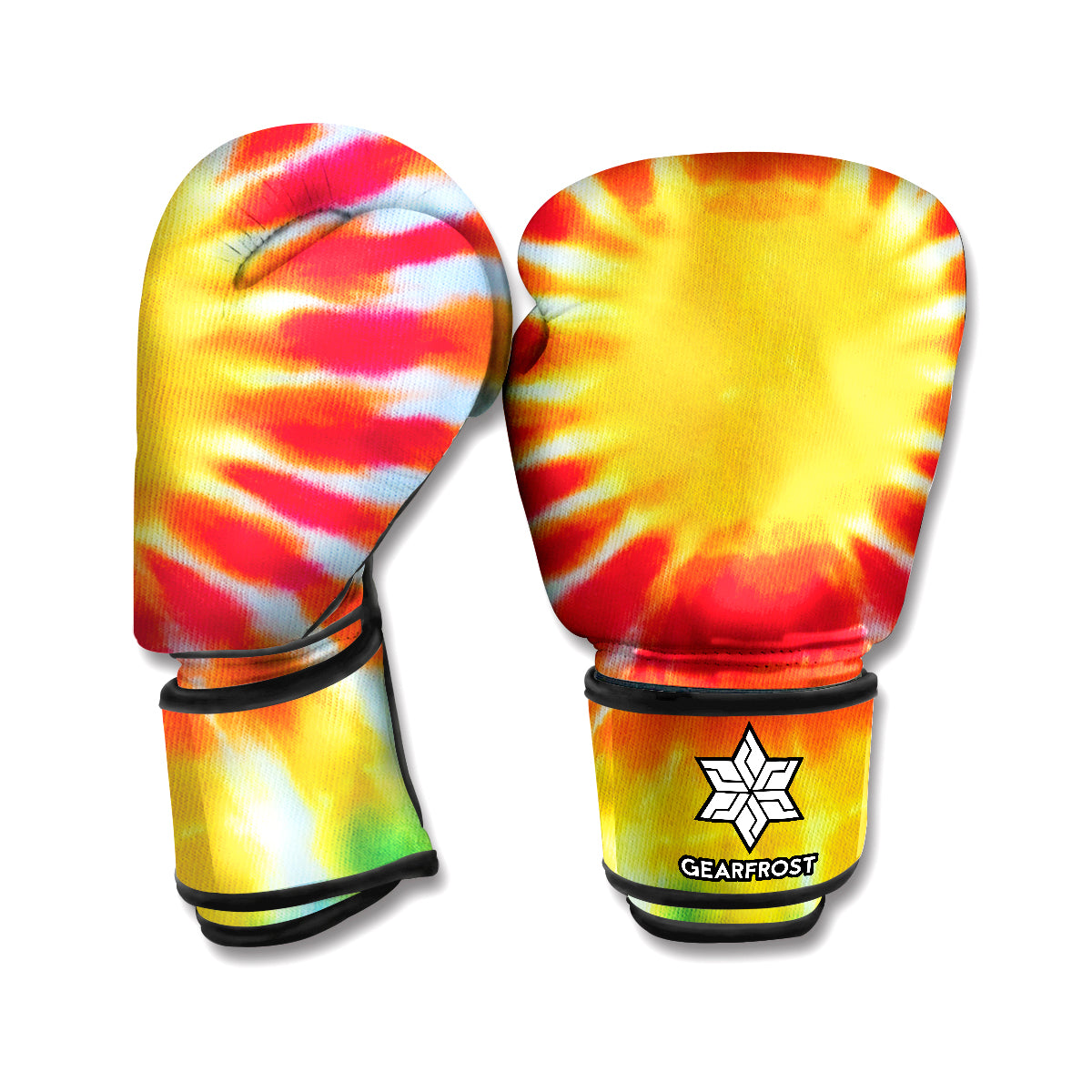 Circle Tie Dye Print Boxing Gloves