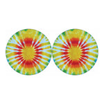Circle Tie Dye Print Car Coasters