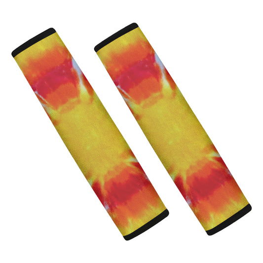 Circle Tie Dye Print Car Seat Belt Covers