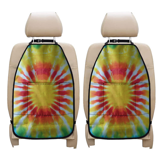 Circle Tie Dye Print Car Seat Organizers