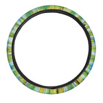 Circle Tie Dye Print Car Steering Wheel Cover