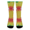 Circle Tie Dye Print Crew Socks