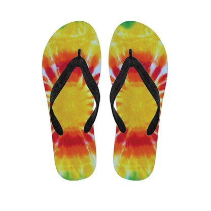 Circle Tie Dye Print Flip Flops