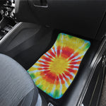 Circle Tie Dye Print Front Car Floor Mats