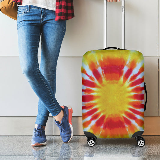 Circle Tie Dye Print Luggage Cover