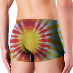 Circle Tie Dye Print Men's Boxer Briefs