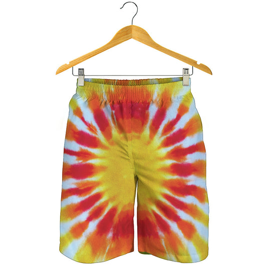 Circle Tie Dye Print Men's Shorts