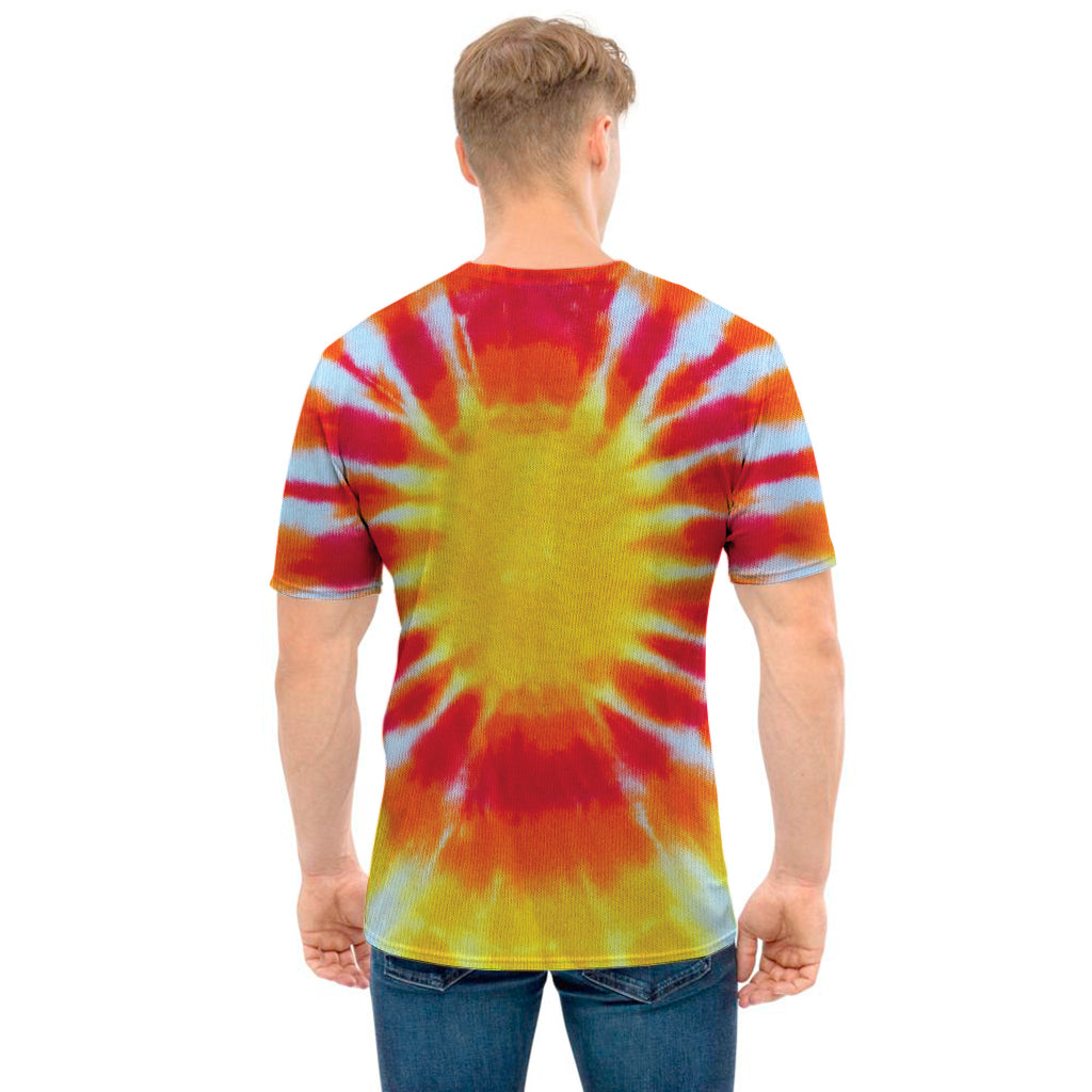 Circle Tie Dye Print Men's T-Shirt