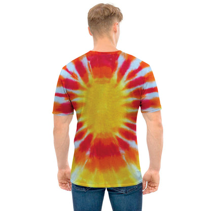 Circle Tie Dye Print Men's T-Shirt