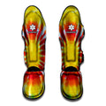 Circle Tie Dye Print Muay Thai Shin Guards