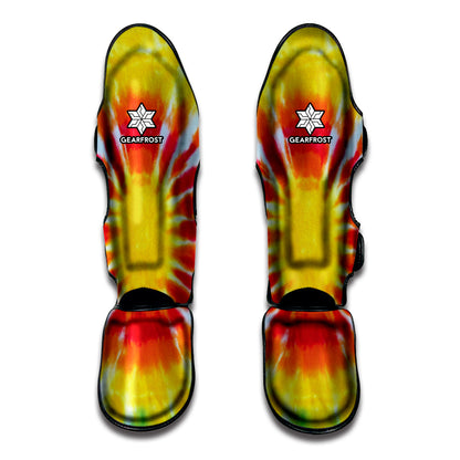 Circle Tie Dye Print Muay Thai Shin Guard