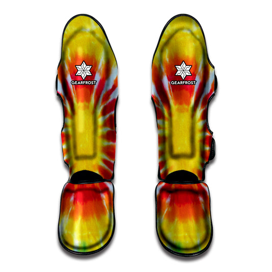 Circle Tie Dye Print Muay Thai Shin Guard