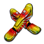 Circle Tie Dye Print Muay Thai Shin Guard
