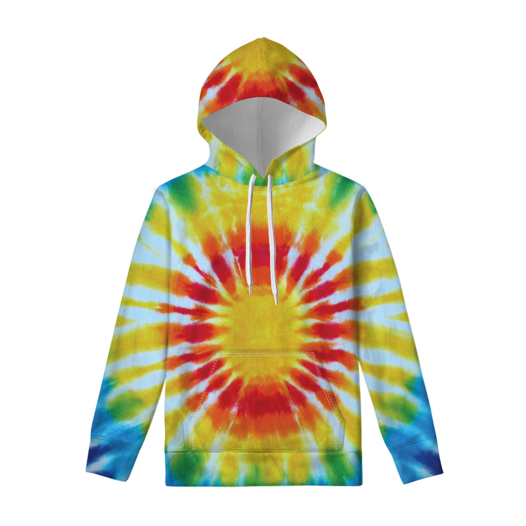 Circle Tie Dye Print Pullover Hoodie