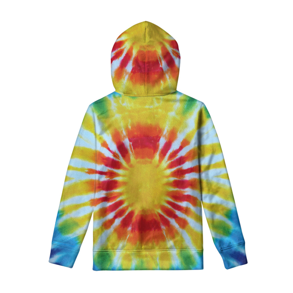 Circle Tie Dye Print Pullover Hoodie