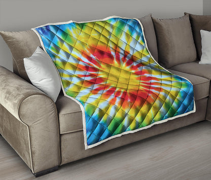 Circle Tie Dye Print Quilt