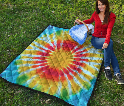 Circle Tie Dye Print Quilt