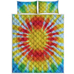 Circle Tie Dye Print Quilt Bed Set