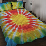 Circle Tie Dye Print Quilt Bed Set