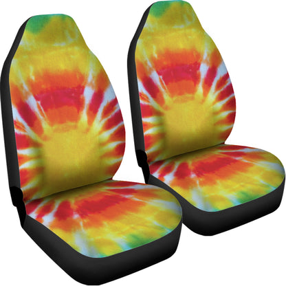 Circle Tie Dye Print Universal Fit Car Seat Covers