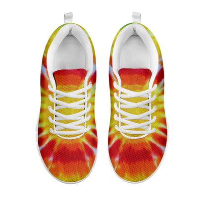 Circle Tie Dye Print White Sneakers