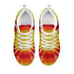 Circle Tie Dye Print White Sneakers