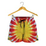 Circle Tie Dye Print Women's Shorts