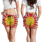 Circle Tie Dye Print Women's Shorts
