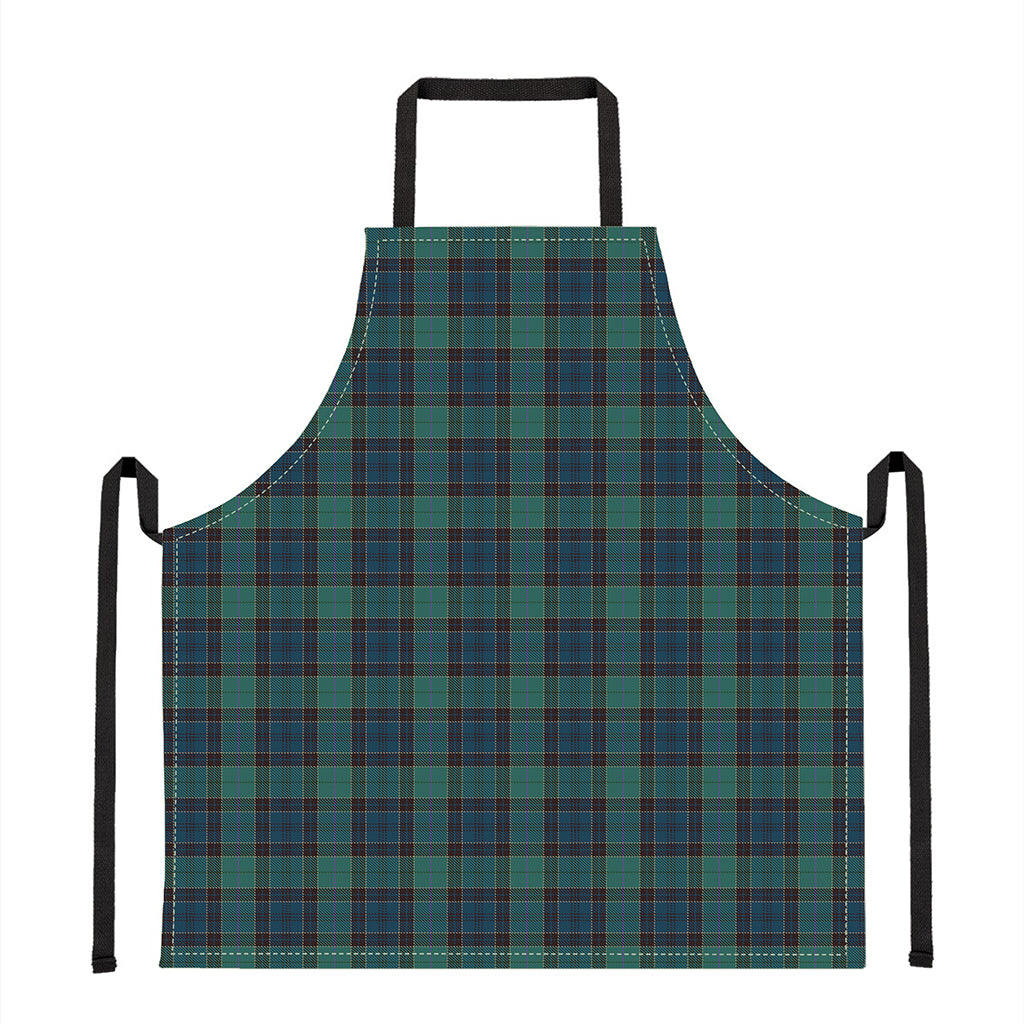 Clan Campbell Tartan Pattern Print Apron