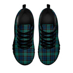 Clan Campbell Tartan Pattern Print Black Sneakers