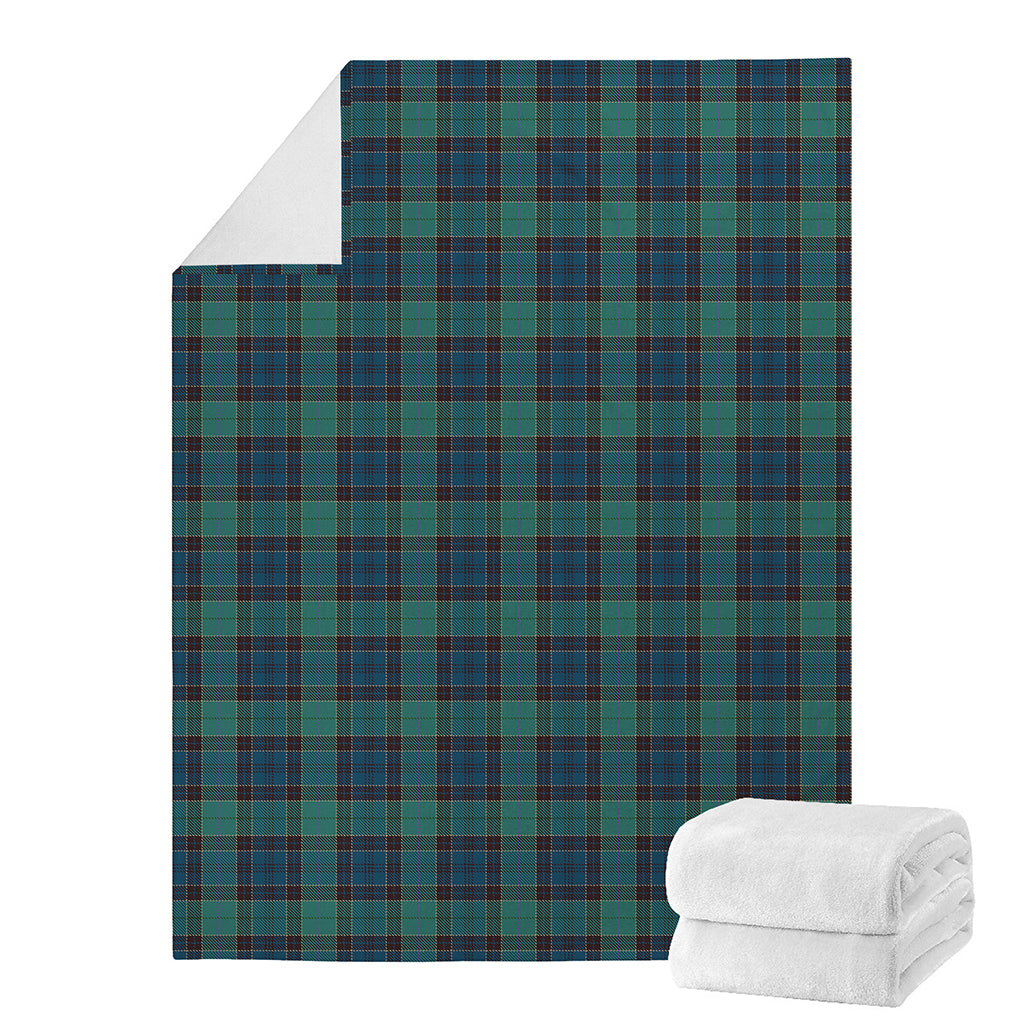 Clan Campbell Tartan Pattern Print Blanket