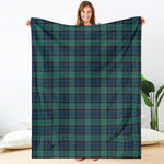 Clan Campbell Tartan Pattern Print Blanket