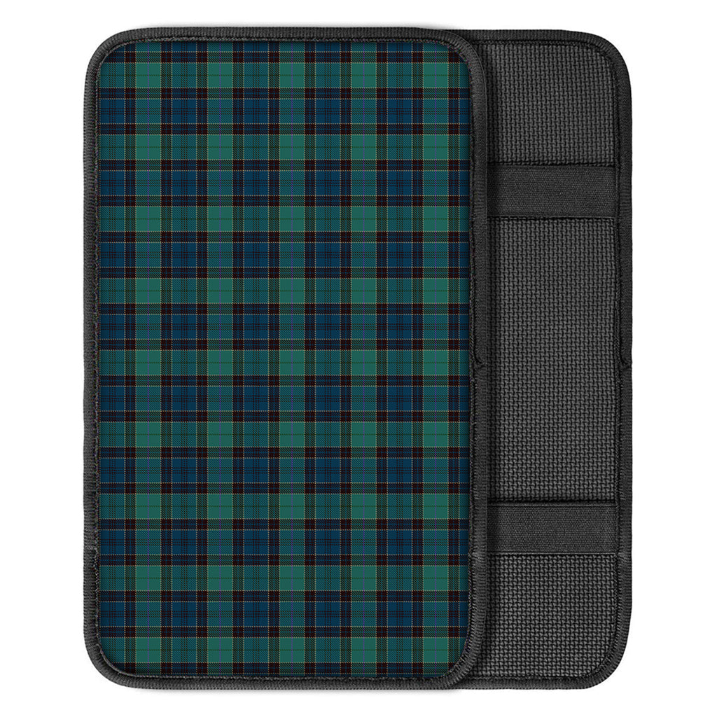 Clan Campbell Tartan Pattern Print Car Center Console Cover